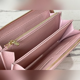 LV Артикул： M81141 (вышивка) Розовый Кошелек на молнии Материал