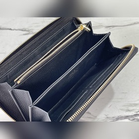 LV Артикул： M81141 (вышивка) Черный Кошелек на молнии Материал