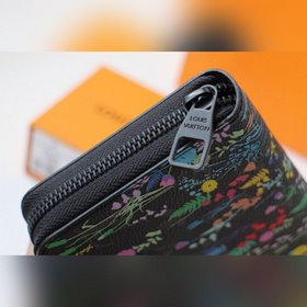 LV Модель 60017 Серия «Свежие цветы» Кошелек с одним отделением,