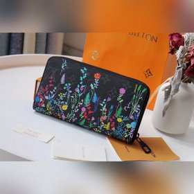 LV Модель 60017 Серия «Свежие цветы» Кошелек с одним отделением, 