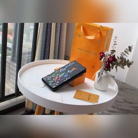 LV Модель 63095 Серия «Свежие цветы» Кошелек с одним выдвижным от