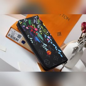 LV Модель 63095 Серия «Свежие цветы» Кошелек с одним выдвижным от