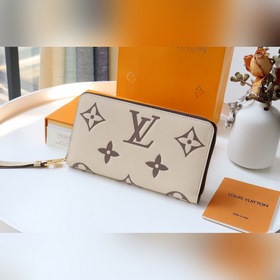 LV 【Кошелек на молнии】  Артикул： M80116 Бежевый Кошелек на молн