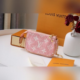LV Артикул： M81176 Micro Pochette Accessoires Сумка-клатч, розо