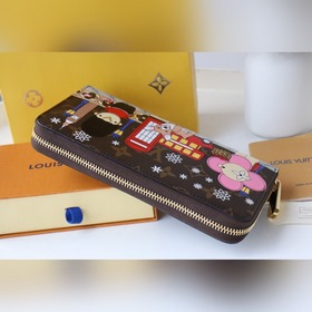 LV Рождественская новинка ZIPPY кошелек на молнии Артикул： M808