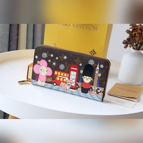 LV Рождественская новинка ZIPPY кошелек на молнии Артикул： M808