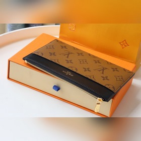 LV Модель： M80348 Slim Purse Сумка-клатч Минималистичный дизайн и