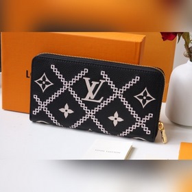 LV Артикул： M81141 Новая модель Кошелек с тисненым логотипом Zip