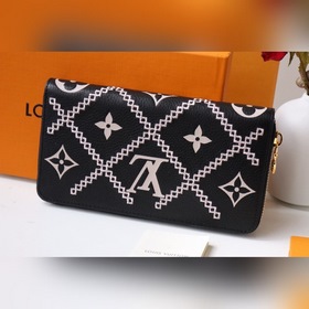 LV Артикул： M81141 Новая модель Кошелек с тисненым логотипом Zip