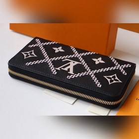 LV Артикул： M81141 Новая модель Кошелек с тисненым логотипом Zip