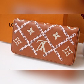 LV Артикул： M81141 Новая модель Кошелек Zippy с тисненым логотип