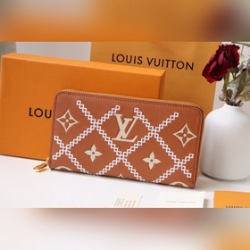 LV Артикул： M81141 Новая модель Кошелек Zippy с тисненым логотип
