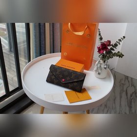 LV Модель M60708 Розовый Кошелек Вдохновленный первым кошельком L