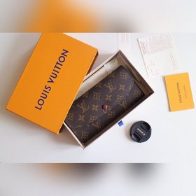 LV Модель M61289 Emilie Кошелек Изготовлен из мягкой ткани Monog