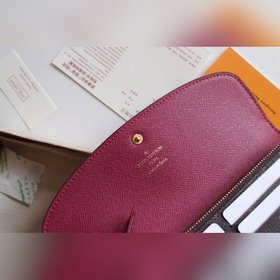LV Модель M61289 Emilie Кошелек Изготовлен из мягкой ткани Monog