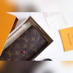 LV Модель M61289 Emilie Кошелек Изготовлен из мягкой ткани Monog