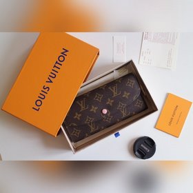 LV Модель M61289 Emilie Кошелек Изготовлен из мягкой ткани Monog