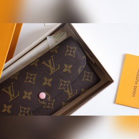 LV Модель M61289 Emilie Кошелек Изготовлен из мягкой ткани Monog