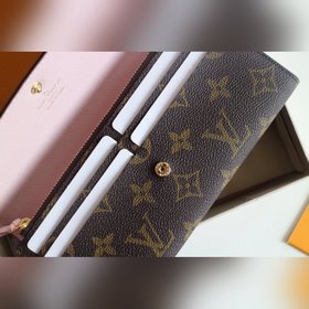 LV Модель M61289 Emilie Кошелек Изготовлен из мягкой ткани Monog
