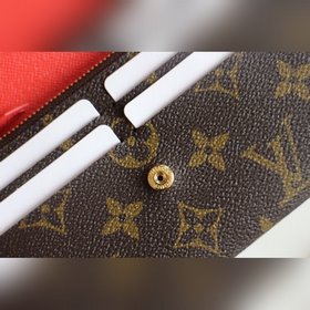 LV Модель M61289 Emilie Кошелек Изготовлен из мягкой ткани Monog