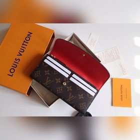 LV Модель M61289 Emilie Кошелек Изготовлен из мягкой ткани Monog