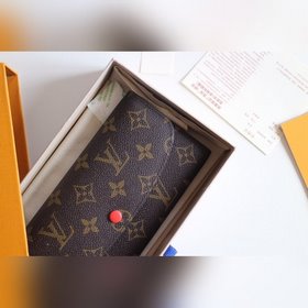 LV Модель M61289 Emilie Кошелек Изготовлен из мягкой ткани Monog
