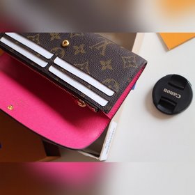 LV Модель M61289 Emilie Кошелек Изготовлен из мягкой ткани Monog