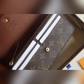 LV Модель M61289 Emilie Кошелек Изготовлен из мягкой ткани Monog