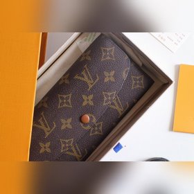 LV Модель M61289 Emilie Кошелек Изготовлен из мягкой ткани Monog