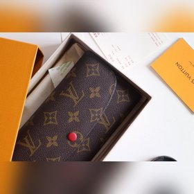 LV Модель M61289 Emilie Кошелек Изготовлен из мягкой ткани Monog