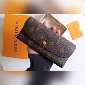 LV Модель M61289 Emilie Кошелек Изготовлен из мягкой ткани Monog