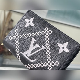 LV Артикул： M81139 Черный Кошелек Изготовлен из кожи, украшен пе