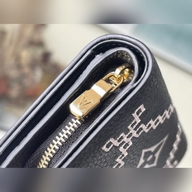 LV Артикул： M81139 Черный Кошелек Изготовлен из кожи, украшен пе