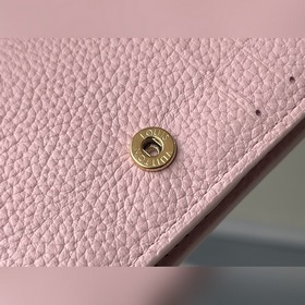 LV Артикул： M81212 Розовый Короткая модель Кошелек Материал： кож