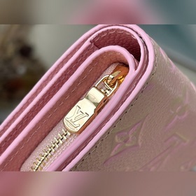 LV Артикул： M81529 Розовый кошелек Кожаный кошелек  Изготовлен 