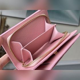 LV Артикул： M81529 Розовый кошелек Кожаный кошелек  Изготовлен 
