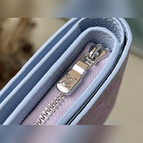 LV Артикул： M81565 Синий Кожаный кошелек из серии  Изготовлен и