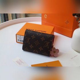 LV Emilie Короткий кошелек с тремя отделениями для купюр Модель M