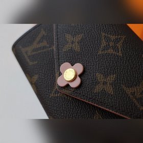 LV Emilie Короткий кошелек с тремя отделениями для купюр Модель M
