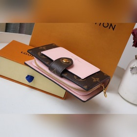 LV Женский короткий кошелек Артикул： M69433 Классическая холстов