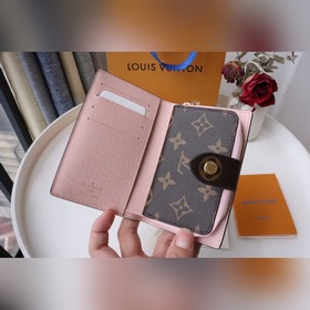 LV Женский короткий кошелек Артикул： M69433 Классическая холстов