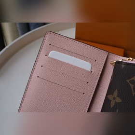LV Женский короткий кошелек Артикул： M69433 Классическая холстов