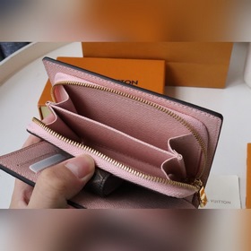 LV Женский короткий кошелек Артикул： M69433 Классическая холстов
