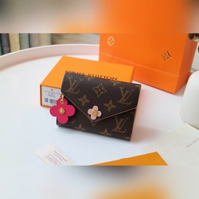 LV Короткий кошелек Emilie с тремя складками Артикул： M6420 3 М