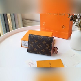 LV Короткий кошелек Emilie с тремя складками Артикул： M64203 Мо
