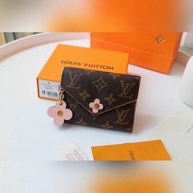 LV Короткий кошелек Emilie с тремя складками Артикул： M64203 Мо
