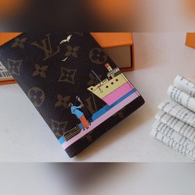 LV Артикул： M64411 Паспортный чехол Идеальный аксессуар для мод