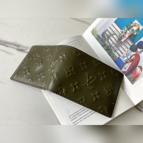 LV Модель M80520 Военный зеленый кошелек SLENDER Этот кошелек S