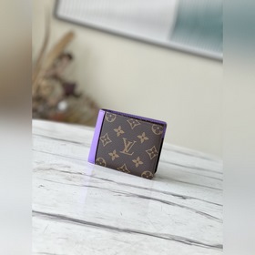 LV Артикул： M81534 Фиолетовый Костюмный бумажник Серия Новый муж