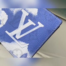 LV Модель： M80458 Синий MULTIPLE Кошелек Изготовлен из холста Mo